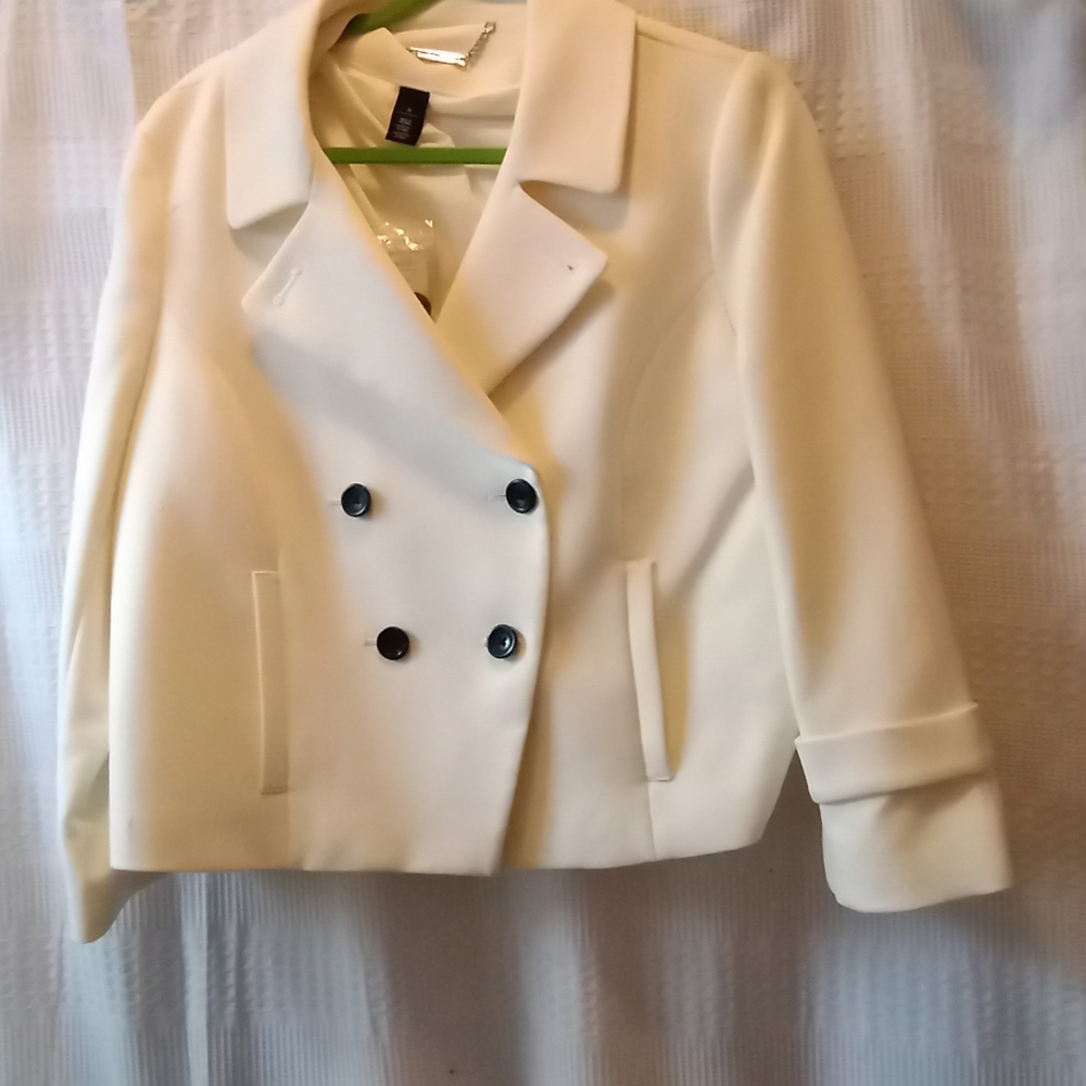 WHBM ivory bolero jacket